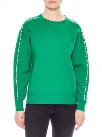 Wool-Blend Embellished Crewneck Sweater at Saks Fifth Avenue